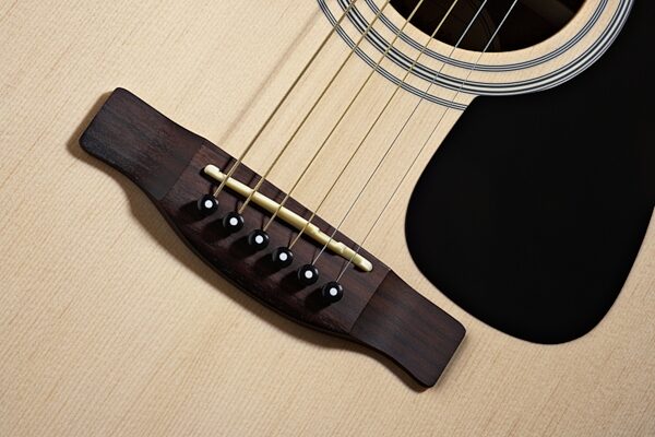 open zoom image for Fender CD-100CE Acoustic-Electric Guitar, Bridge Closeup