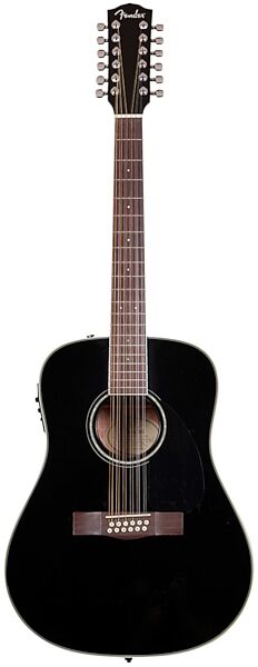 open zoom image for Fender CD-160SE Classic Design 12-String Acoustic-Electric Guitar, Black