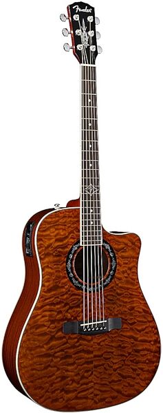 open zoom image for Fender T-Bucket 300CE Acoustic-Electric Guitar, Amber - Left