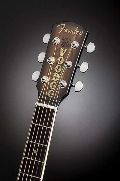 open zoom image for Fender T-Bucket 300CE Vince Ray Voodoo Acoustic-Electric Guitar, Headstock