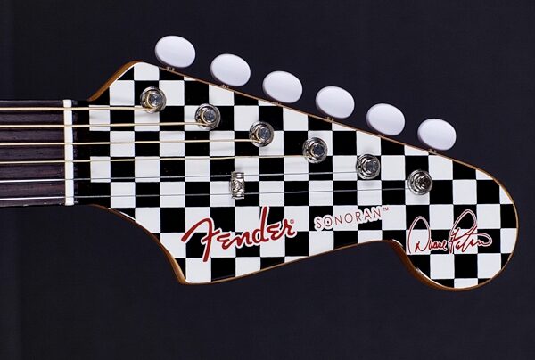 open zoom image for Fender Duane Peters Sonoran SCE Acoustic-Electric Guitar, Headstock