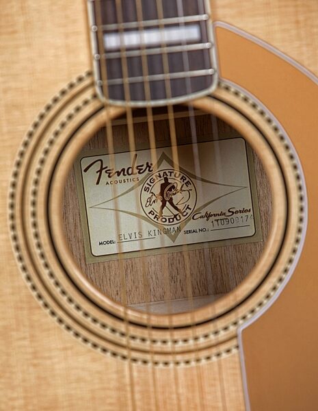 open zoom image for Fender Elvis Presley Kingman Acoustic Guitar, Soundhole