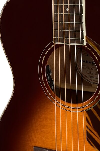 open zoom image for Fender Paramount PD-220E Dreadnought Acoustic-Electric Guitar (with Case), Action Position Back