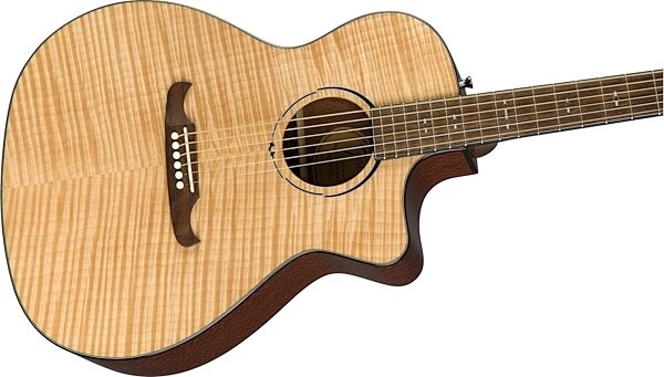 open zoom image for Fender FA-345CE Flame Maple Top Auditorium Acoustic-Electric Guitar, Natural, Action Position Back