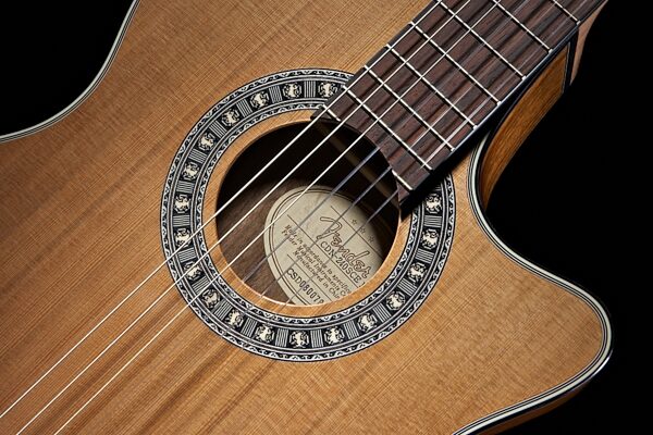 open zoom image for Fender CN-240SCE Classical Acoustic-Electric Guitar, Soundhole