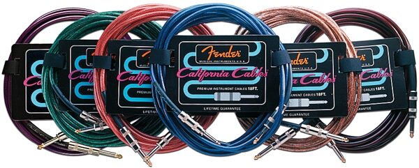 open zoom image for Fender California Instrument Cable (Candy Apple Red), Main
