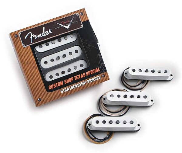 open zoom image for Fender Texas Special Stratocaster Single-Coil Pickup Set, New, Main