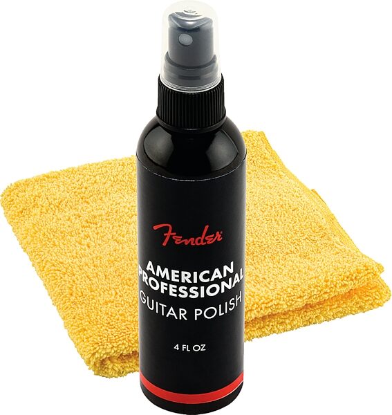 open zoom image for Fender Polish and Cloth Care Kit, 2-Pack, Action Position Back