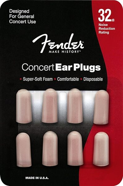 open zoom image for Fender Concert Series Foam Ear Plugs, Main