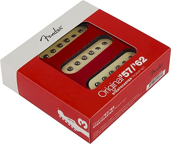 open zoom image for Fender Pure Vintage 57/62 Stratocaster Pickups, Set of 3, Action Position Back