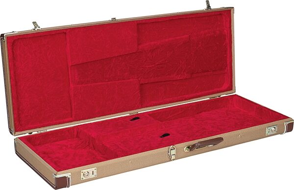 open zoom image for Fender Pro Series Stratocaster and Telecaster Case, Tweed Open