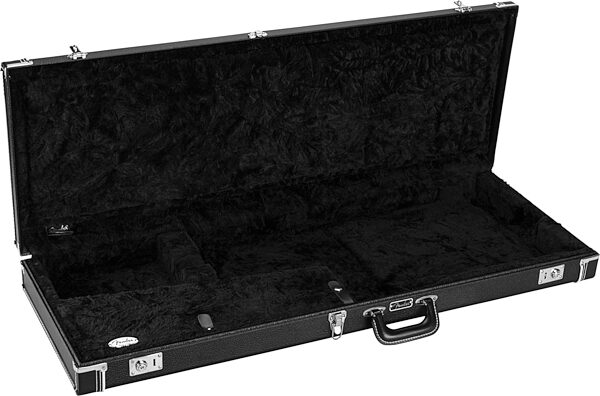 open zoom image for Fender Classic Wood Case Jazzmaster and Jaguar Electric Guitars, Black, Action Position Back
