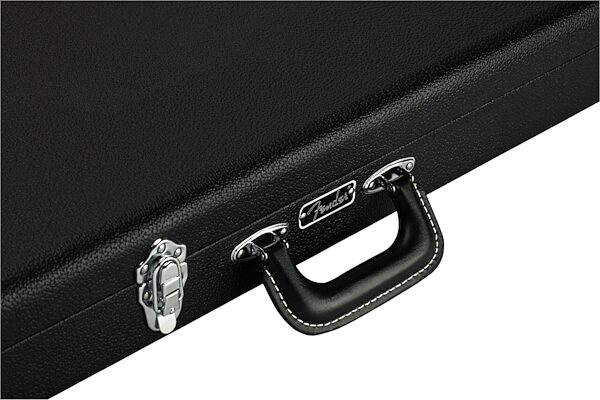 open zoom image for Fender Classic Wood Case Jazzmaster and Jaguar Electric Guitars, Black, Action Position Back