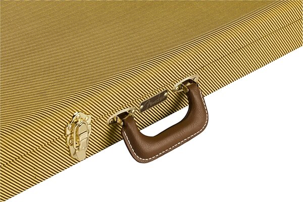 open zoom image for Fender Classic Wood Case for Precision/Jazz Electric Bass Guitars, Tweed, Action Position Back