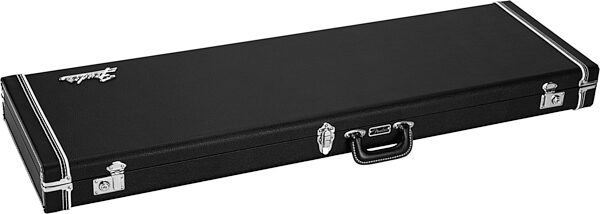 open zoom image for Fender Classic Wood Case for Precision/Jazz Electric Bass Guitars, Black, Open Box (Very Good), Action Position Back