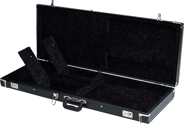 open zoom image for Fender Pro Series Stratocaster and Telecaster Case, Black with Accessories Flap