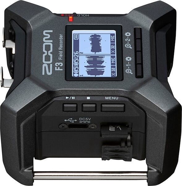 open zoom image for Zoom F3 Portable Field Recorder, New, Side