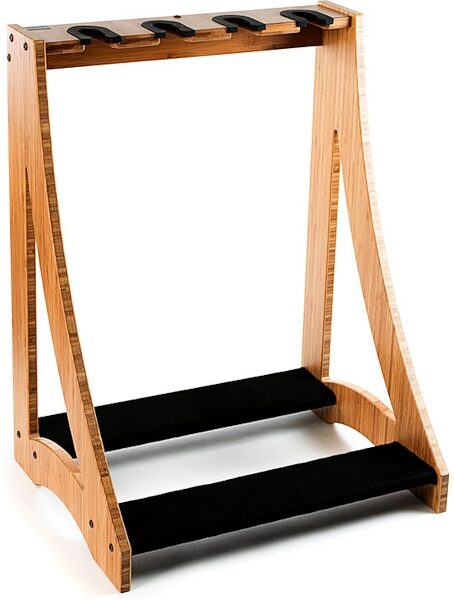 open zoom image for DRS Racks Alpha4 Original Guitar Rack (4-Space), Natural, Action Position Back