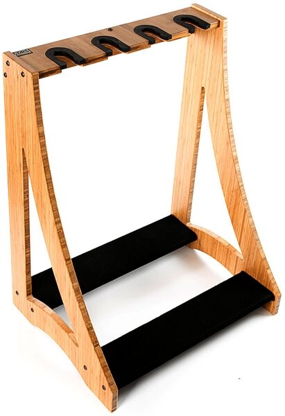 open zoom image for DRS Racks Alpha4 Original Guitar Rack (4-Space), Natural, Action Position Back