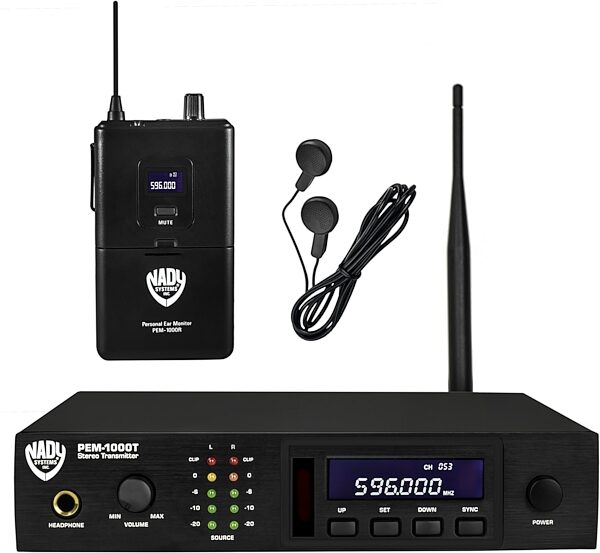 open zoom image for Nady PEM1000 UHF Wireless In-Ear Monitor System, Main