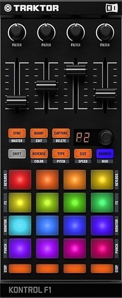 open zoom image for Native Instruments Traktor Kontrol F1 Controller, Top View
