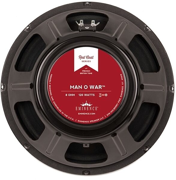 open zoom image for Eminence Man-O-War Guitar Speaker (120 Watts, 12"), 8 Ohms, Man O War