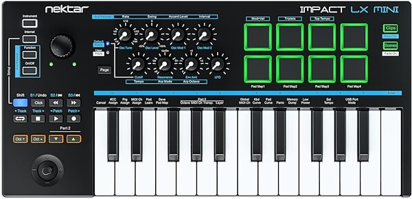 open zoom image for Nektar Impact LX Mini USB MIDI Keyboard Controller, Open Box (Like New), Action Position Back