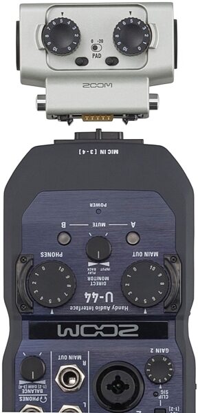 open zoom image for Zoom U-44 Handy Portable USB Audio Interface, In Use
