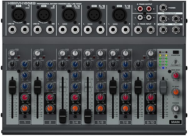 open zoom image for Behringer XENYX 1002B Mixer, Main