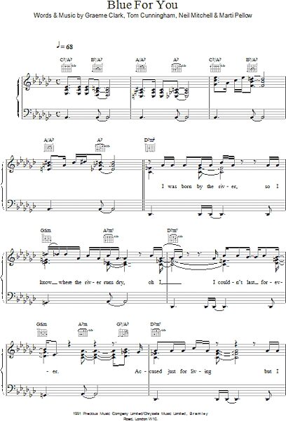open zoom image for Blue For You - Piano/Vocal/Guitar, New, Main