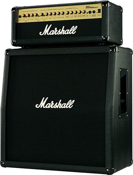 open zoom image for Marshall MG Guitar Amplifier Half Stack with MG100HDFX Head and MG412A Cabinet, Main