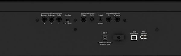 open zoom image for Roland FP-60X Digital Stage Piano, Black, Action Position Front