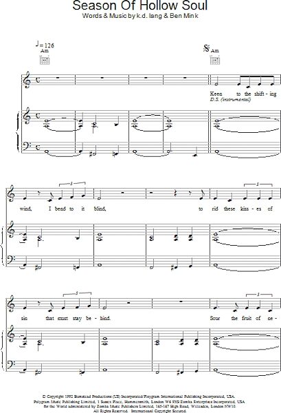 open zoom image for Season of Hollow Soul - Piano/Vocal/Guitar, New, Main