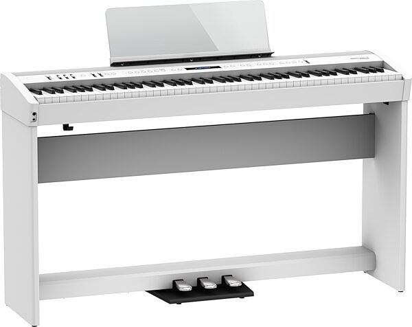 open zoom image for Roland FP-60X Digital Stage Piano, White, Open Box (Very Good), Action Position Back
