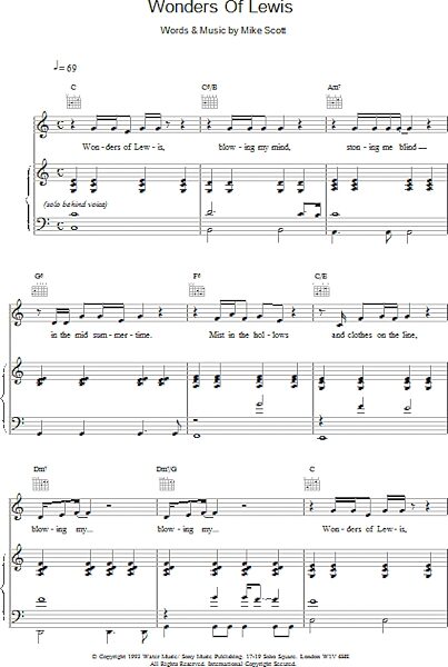 open zoom image for Wonders Of Lewis - Piano/Vocal/Guitar, New, Main