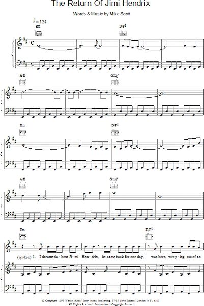 open zoom image for The Return Of Jimi Hendrix - Piano/Vocal/Guitar, New, Main
