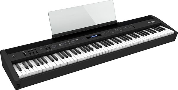 open zoom image for Roland FP-60X Digital Stage Piano, Black, Action Position Front