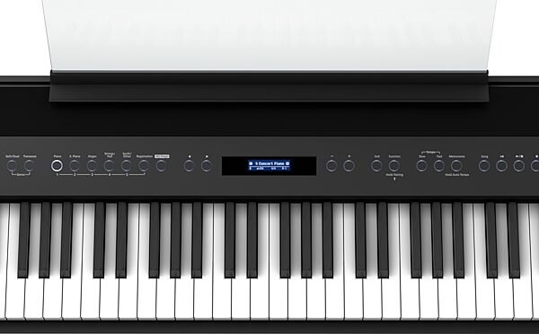 open zoom image for Roland FP-60X Digital Stage Piano, Black, Action Position Front