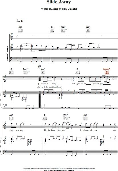 open zoom image for Slide Away - Piano/Vocal/Guitar, New, Main