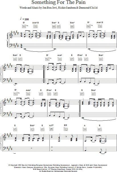 open zoom image for Something For The Pain - Piano/Vocal/Guitar, New, Main