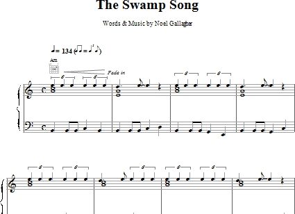 open zoom image for The Swamp Song (a) - Piano/Vocal/Guitar, New, Main