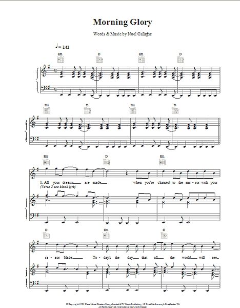 open zoom image for Morning Glory - Piano/Vocal/Guitar, New, Main