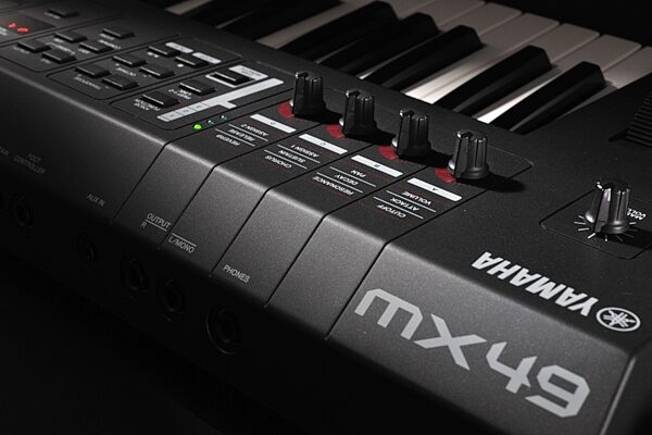 open zoom image for Yamaha MX49 Music Production Synthesizer Keyboard, 49-Key, Closeup