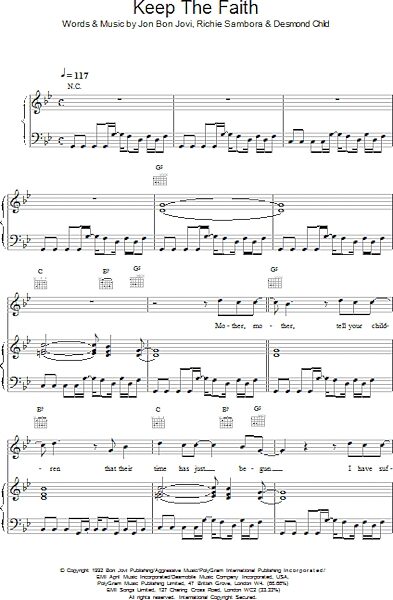 open zoom image for Keep The Faith - Piano/Vocal/Guitar, New, Main