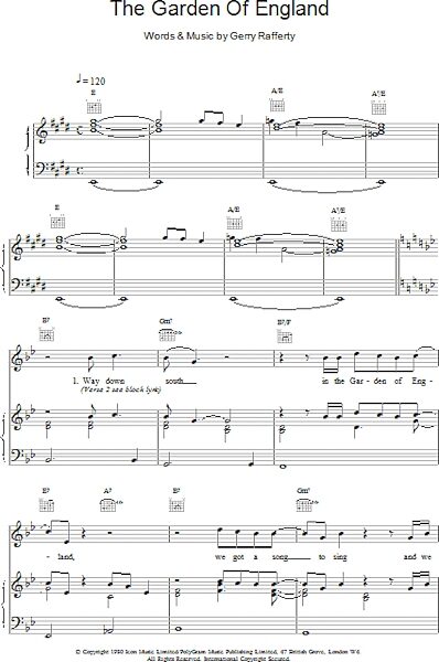 open zoom image for The Garden Of England - Piano/Vocal/Guitar, New, Main
