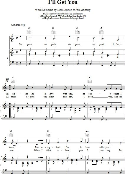 open zoom image for I'll Get You - Piano/Vocal/Guitar, New, Main