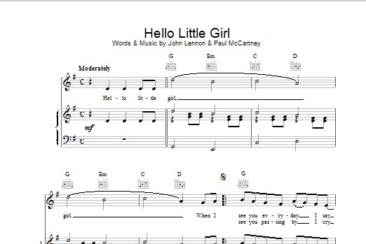 open zoom image for Hello Little Girl - Piano/Vocal/Guitar, New, Main