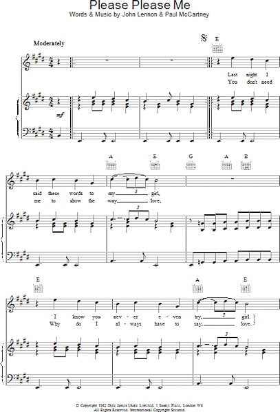 open zoom image for Please Please Me - Piano/Vocal/Guitar, New, Main