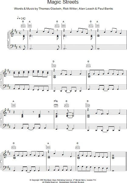 open zoom image for Magic Streets - Piano/Vocal/Guitar, New, Main