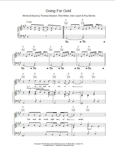 open zoom image for Going for Gold - Piano/Vocal/Guitar, New, Main